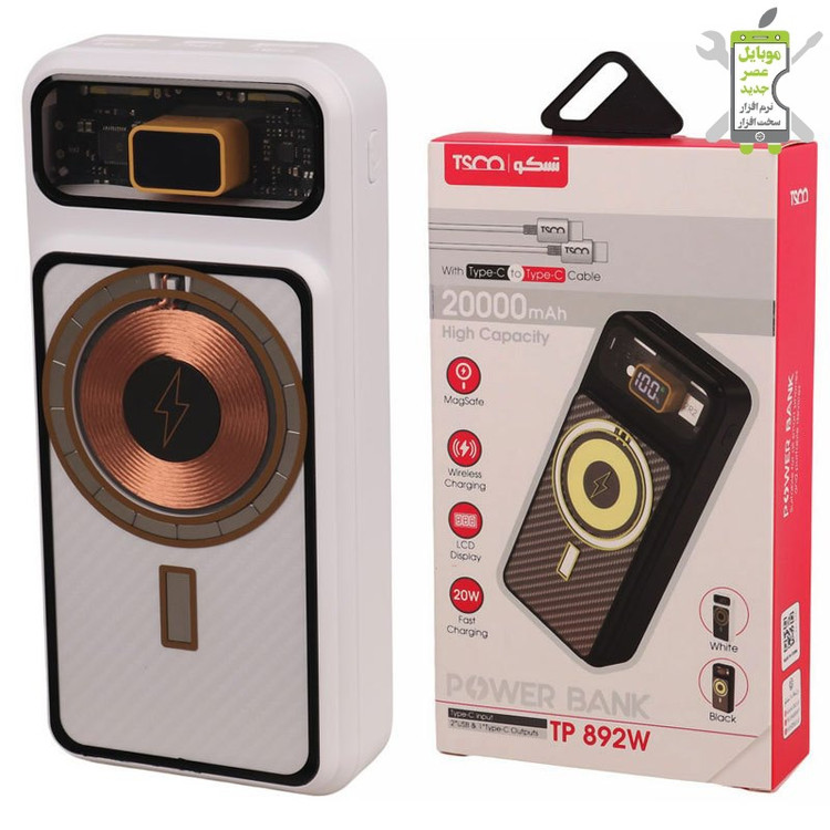 پاوربانک بی سیم تسکو ۲۰ هزار