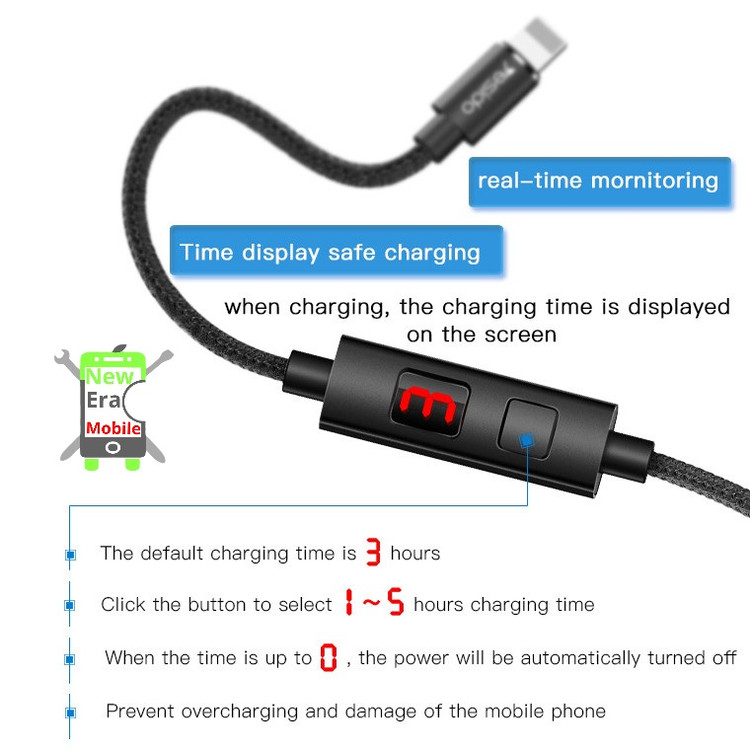 کابل شارژ تایمر دار لیتو