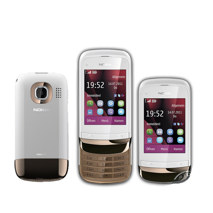 قاب کامل با شاسی وسط اصلی گوشی NOKIA-C2-03