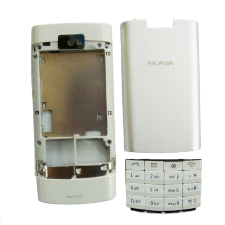 قاب کامل با شاسی وسط اصلی گوشی NOKIA-X3-02