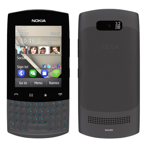 قاب کامل با شاسی وسط اصلی گوشی NOKIA-303