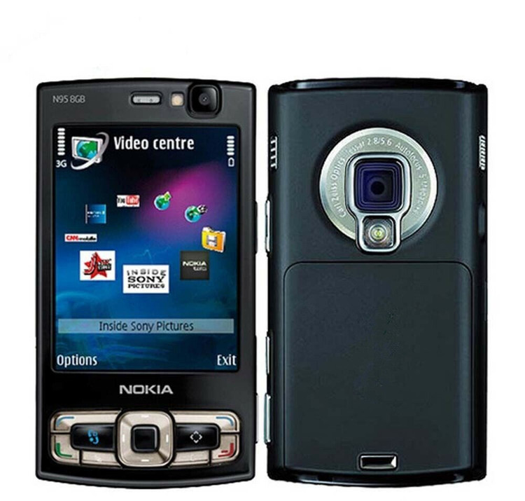 قاب کامل با شاسی وسط اصلی گوشی NOKIA-N95