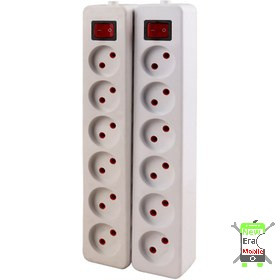 چند راهی ۶ خانه برق الکترو فاز بسته ۲عددی بدون سیم