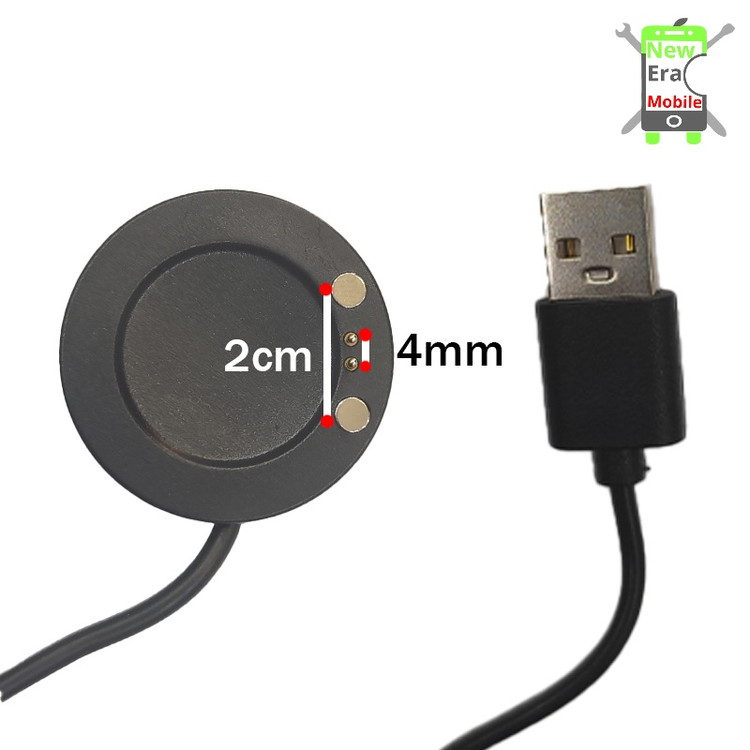 کابل شارژ دو پین ساعت هوشمند چینی