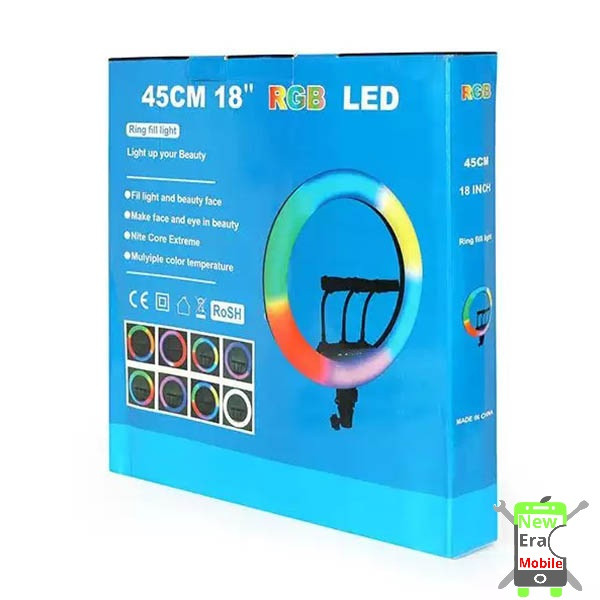 رینگ لایت با حالت نور دهی رنگی مدل LJJ-45CM