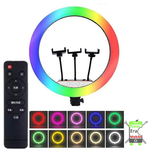 رینگ لایت با حالت نور دهی رنگی مدل LJJ-45CM