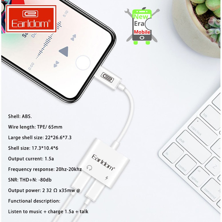 تبدیل صدا و شارژ همزمان لایتنینگ مدل OT 33