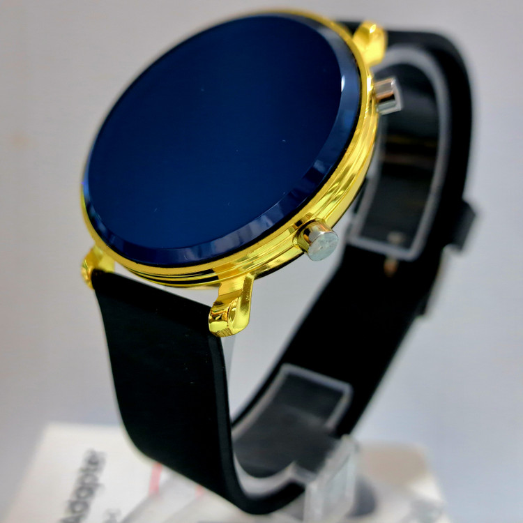 ساعت ال ای دی صفحه گرد بند سیلیکونی