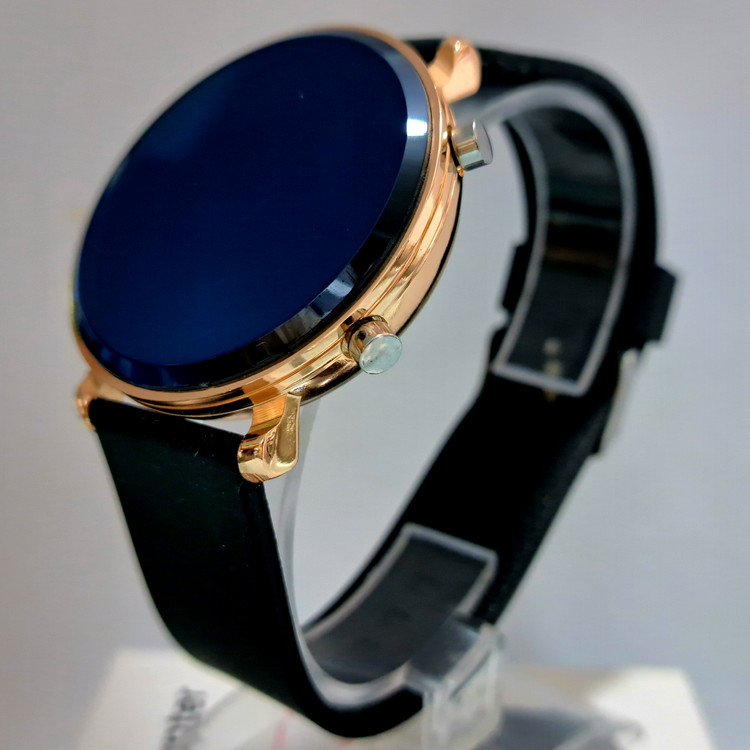 ساعت ال ای دی صفحه گرد بند سیلیکونی