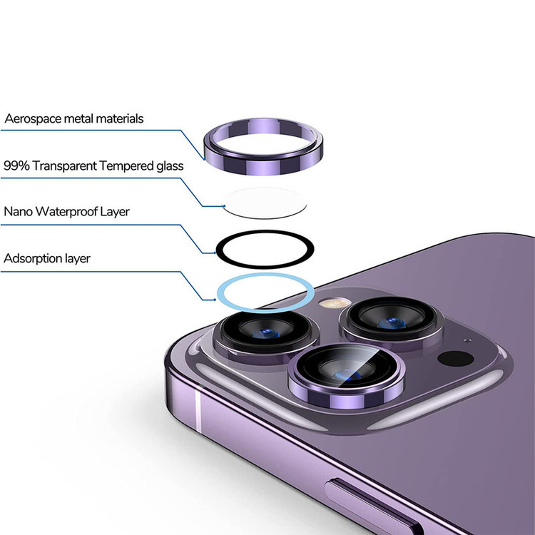 محافظ لنز دوربین گوشی مدل iP - 15 Pro