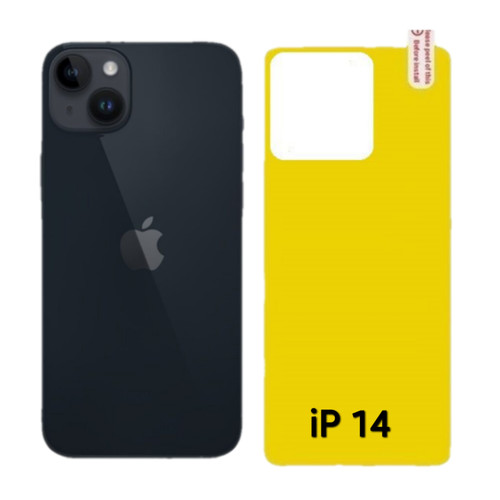 برچسب محافظ پشت گوشی شفاف مدل iP - 14