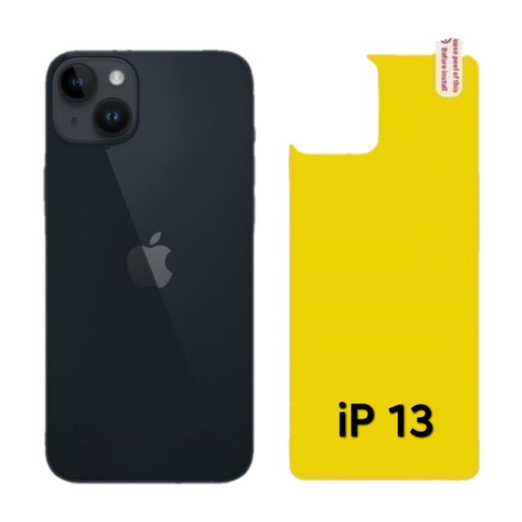برچسب محافظ پشت گوشی شفاف مدل iP - 13
