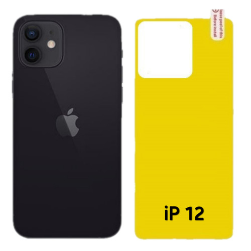 برچسب محافظ پشت گوشی شفاف مدل iP - 12