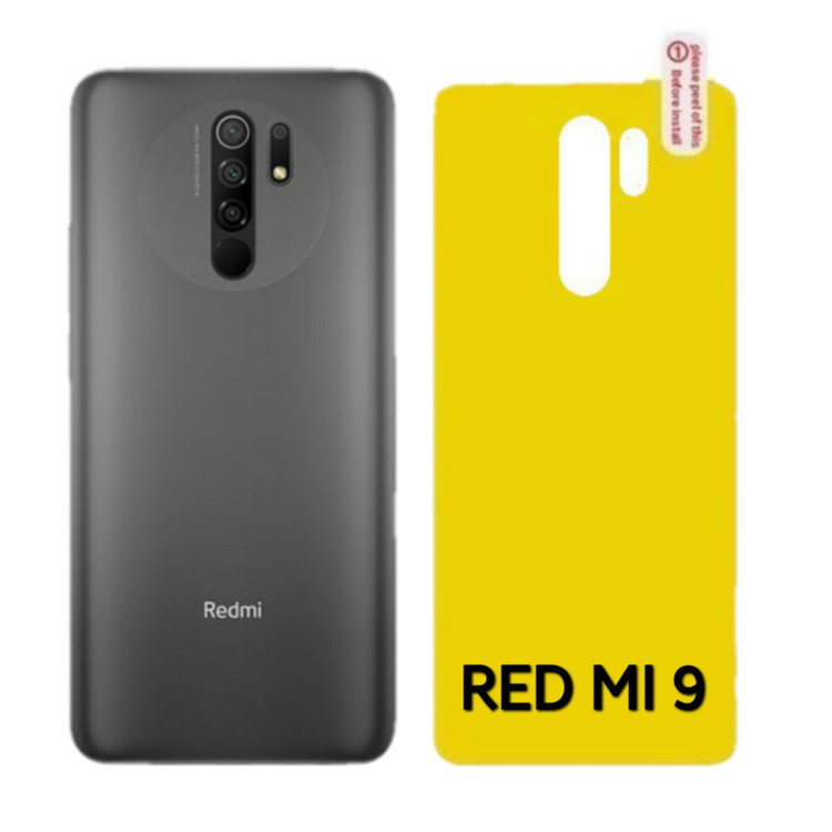 برچسب محافظ پشت گوشی شفاف مدل Mi - RED MI 9