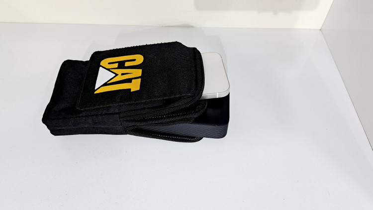 کیف کمری گوشی مردانه برزنتی سه زیپ مدل CAT