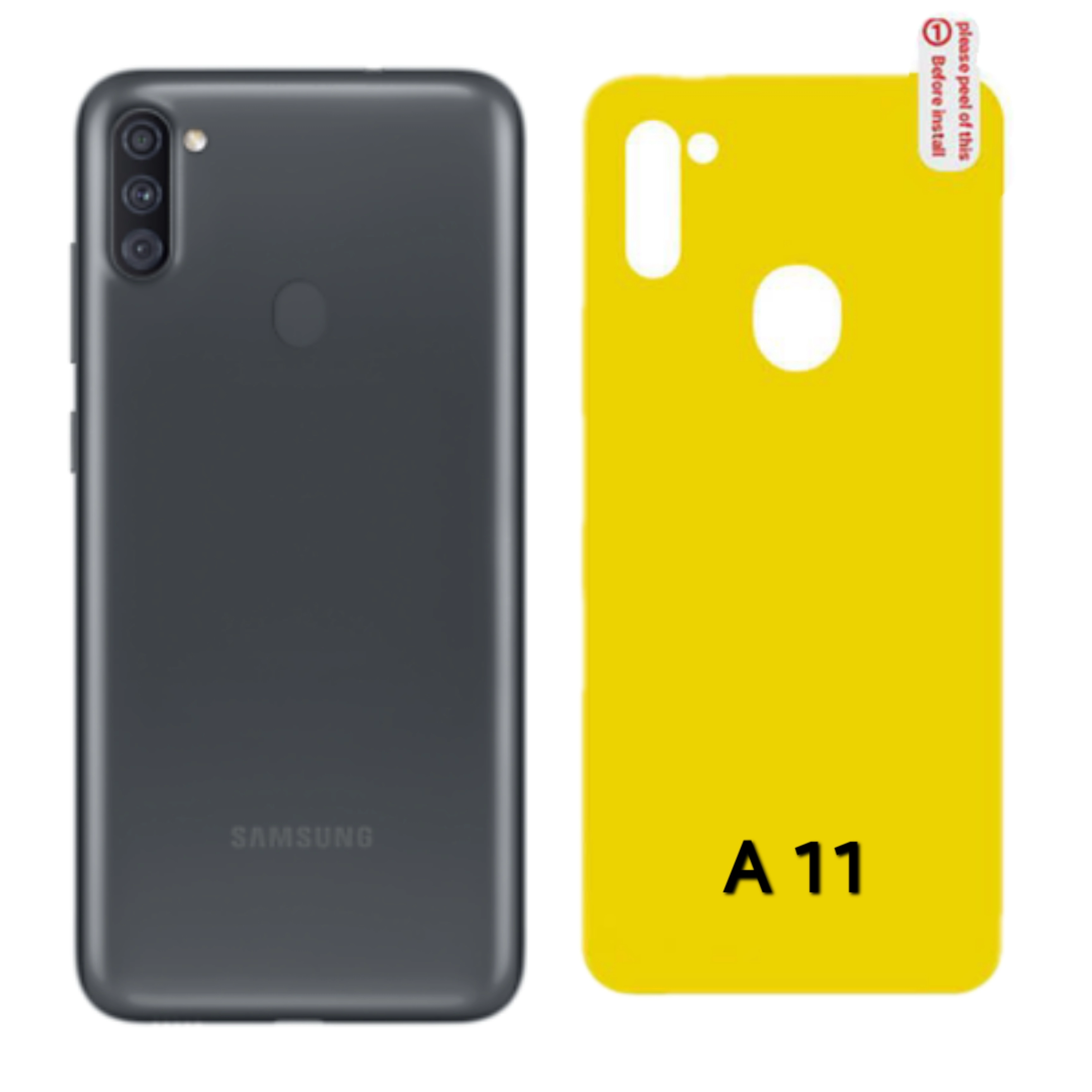برچسب محافظ پشت گوشی شفاف مدل SA - A11